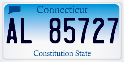 CT license plate AL85727