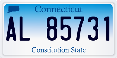 CT license plate AL85731
