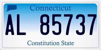 CT license plate AL85737