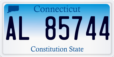 CT license plate AL85744