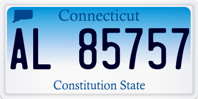 CT license plate AL85757
