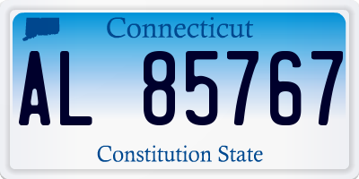 CT license plate AL85767