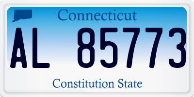 CT license plate AL85773