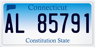 CT license plate AL85791