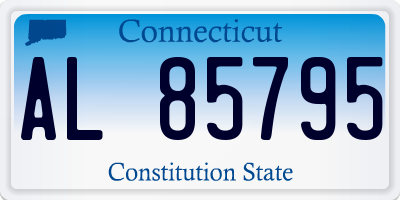 CT license plate AL85795