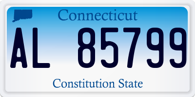 CT license plate AL85799