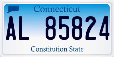 CT license plate AL85824