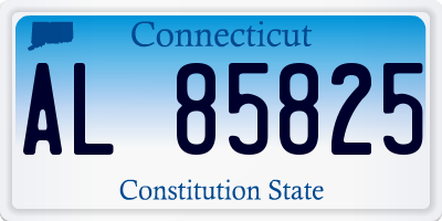 CT license plate AL85825