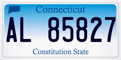 CT license plate AL85827
