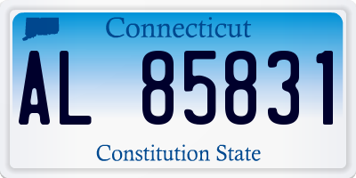 CT license plate AL85831