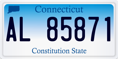 CT license plate AL85871