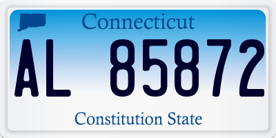 CT license plate AL85872