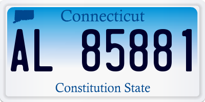 CT license plate AL85881