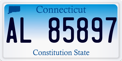 CT license plate AL85897
