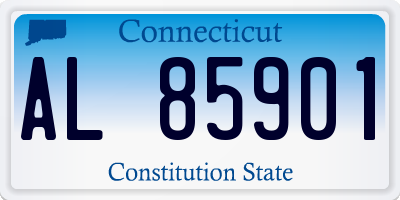 CT license plate AL85901
