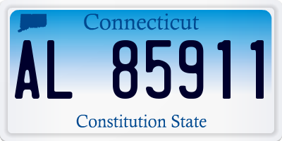CT license plate AL85911