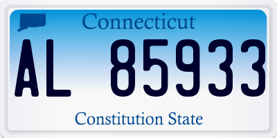 CT license plate AL85933