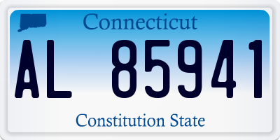 CT license plate AL85941