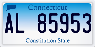 CT license plate AL85953