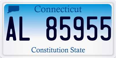 CT license plate AL85955