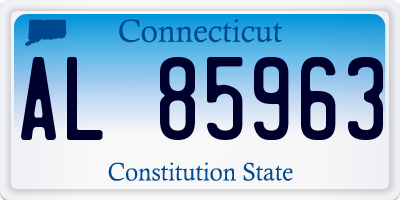 CT license plate AL85963