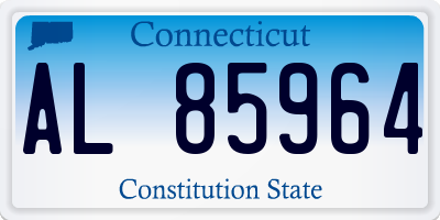 CT license plate AL85964
