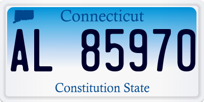 CT license plate AL85970