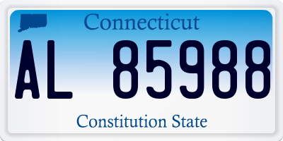 CT license plate AL85988