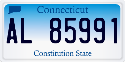 CT license plate AL85991