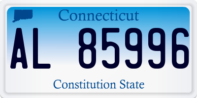 CT license plate AL85996