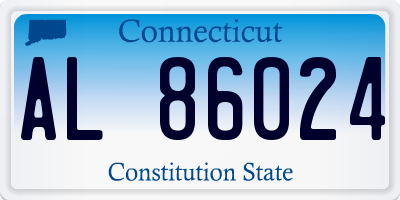 CT license plate AL86024