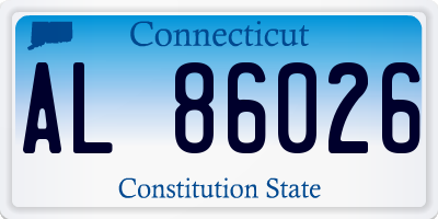 CT license plate AL86026