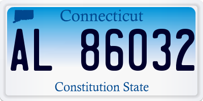 CT license plate AL86032