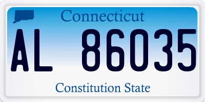 CT license plate AL86035