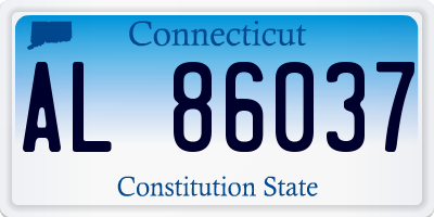 CT license plate AL86037