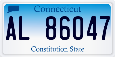 CT license plate AL86047