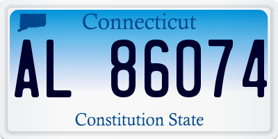 CT license plate AL86074