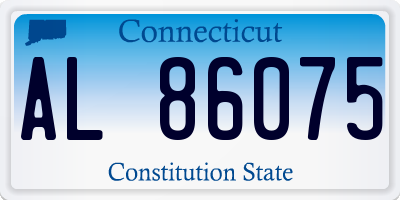 CT license plate AL86075