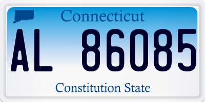 CT license plate AL86085