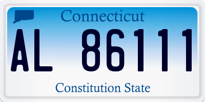 CT license plate AL86111
