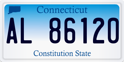 CT license plate AL86120