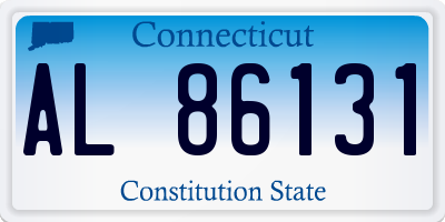 CT license plate AL86131