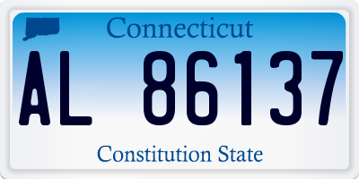 CT license plate AL86137