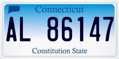 CT license plate AL86147