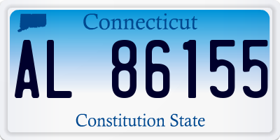 CT license plate AL86155