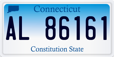 CT license plate AL86161