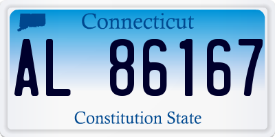 CT license plate AL86167