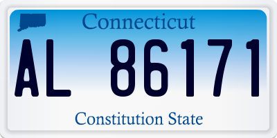 CT license plate AL86171