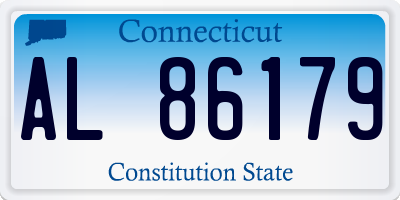 CT license plate AL86179