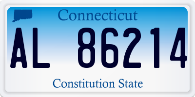 CT license plate AL86214